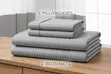 Plain Striped Bedsheet Set (6x7) - 5