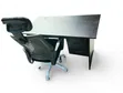 3-Drawer Office Computer Table & Headrest Chair - 1