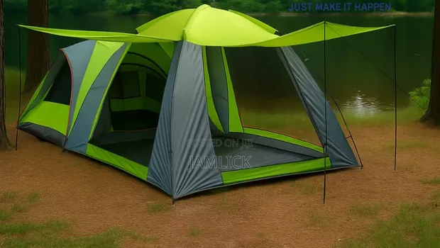 10-12 Person 2-in-1 Camping Tent - 1