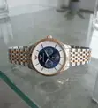 Emporio Armani Renato Chronograph Blue Dial Two-Tone Watch - 2