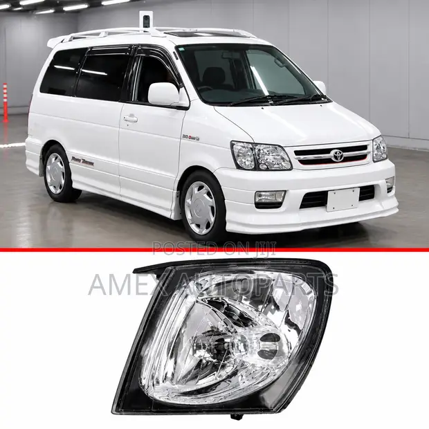 Toyota Townace SR40 Corner Lamp - Black Inside Crystal LHS - 1