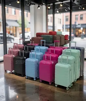 Elite 3-in-1 Unbreakable Rubber Suitcase and Travel Bags Combo