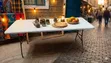 Large White Plastic Foldable Table - 1