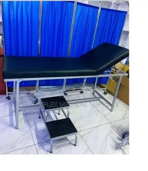 Examination Couch, 4-Fold Ward Screen & Stepping Stool Combo