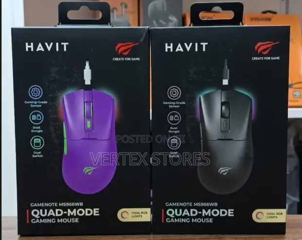 Havit MS966WB Quad-Mode Rechargeable Gaming Mouse - 1