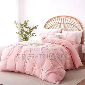 Bowknot Tufted Duvet Cover Set - Sk
