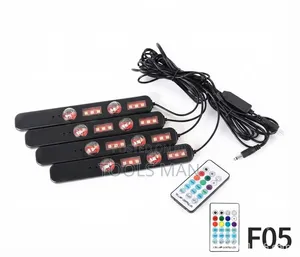 Car Interior LED Strip Lights RGB Remote Control