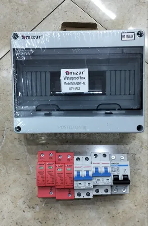12 Way Combiner Box with SPD & DC/AC Breakers