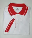 Brand New Polo Shirt - Red & White - 2