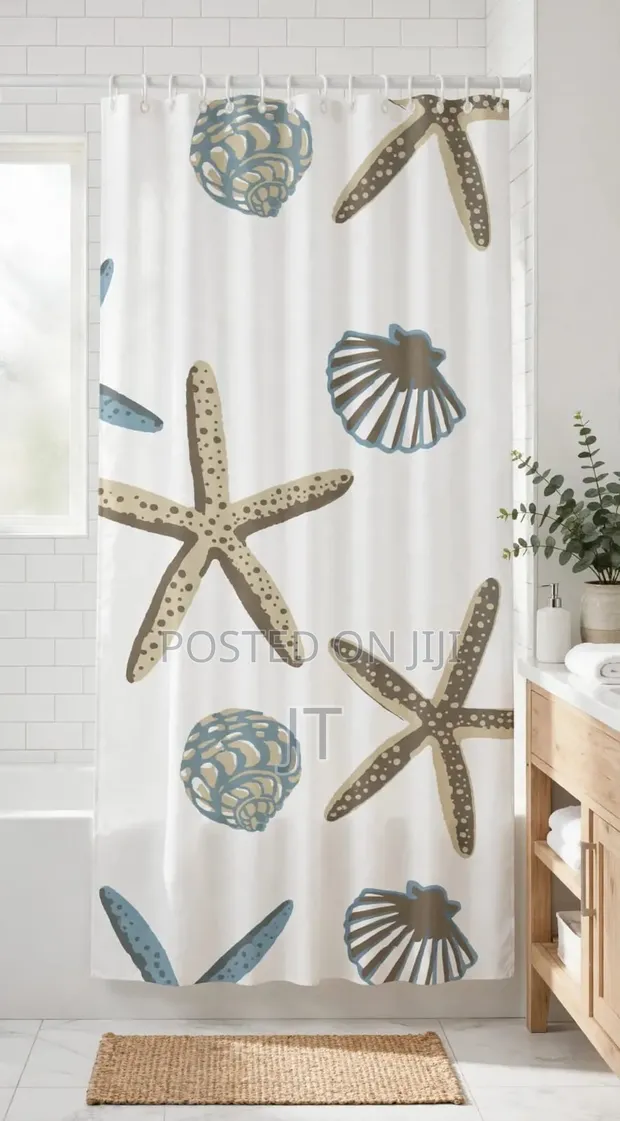 Floral Shower Curtain (180x200cm) - 1