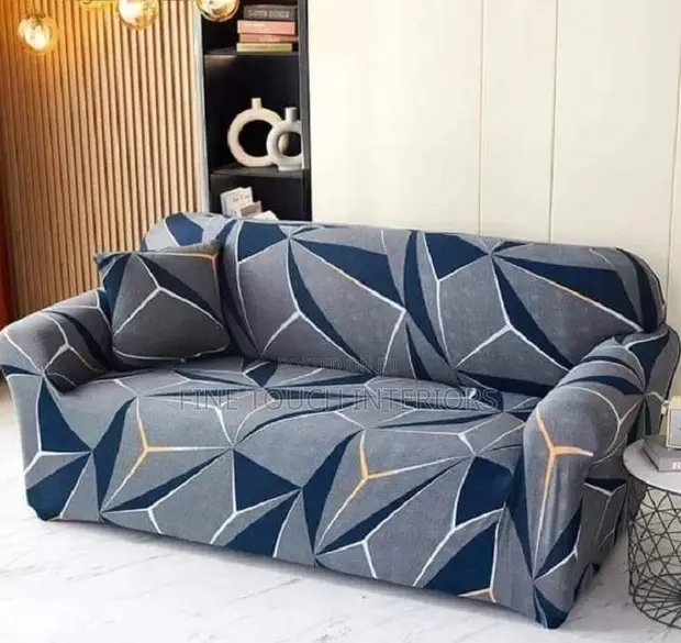 Printed Sitting Room Couch Covers - 1