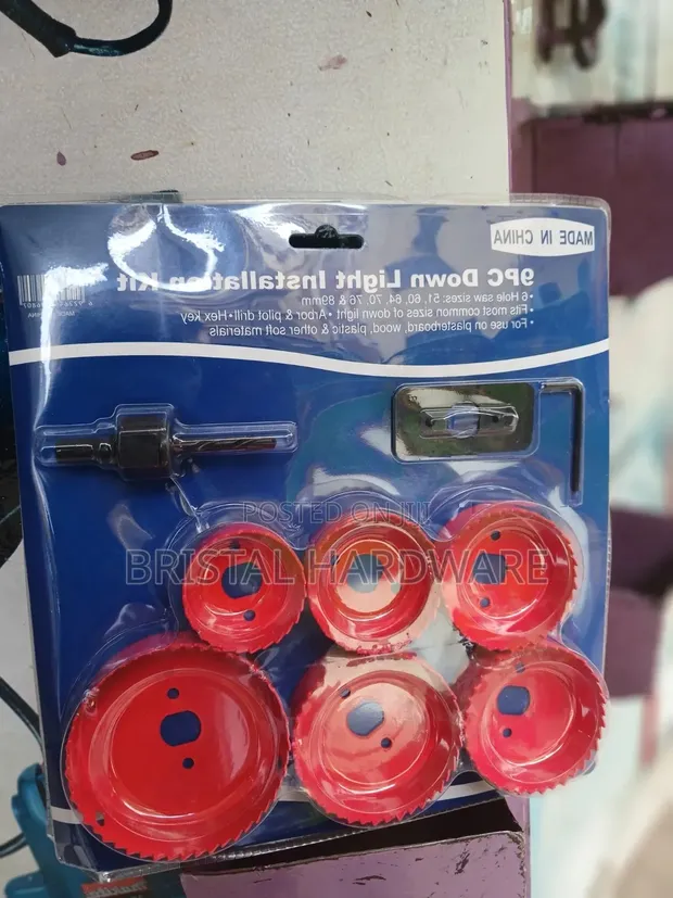 9pcs Down Light Hole Cutter Set - 1