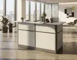 1800mm White Modern Corporate Reception Desk - 2