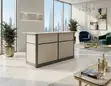 1800mm White Modern Corporate Reception Desk - 5