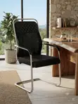 Office Visitor Chair - Mid Backrest, Sled Base - 3