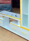 Executive White Extended TV Stand - 1
