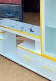 Executive White Extended TV Stand - 2
