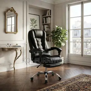 Ergonomic High Backrest Genuine Leather Office Chairs