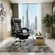 Ergonomic High Backrest Genuine Leather Office Chairs - 5