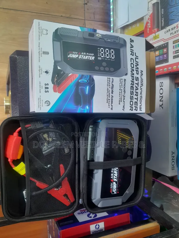 120,000mAh Multi-Function Jump Starter & Air Compressor - 1