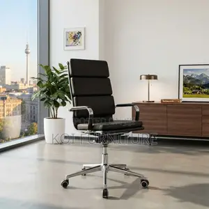 Executive Swivel High Backrest Leather Office Chair