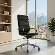 Executive Swivel High Backrest Leather Office Chair - 3
