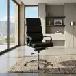 Executive Swivel High Backrest Leather Office Chair - 4