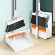 2-in-1 Long Handle Broom and Dustpan Combo Set - 1