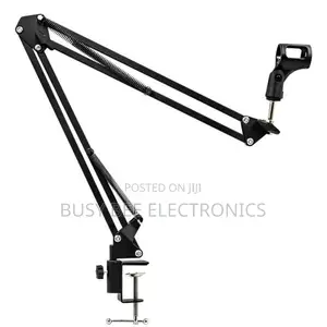 Adjustable Microphone Boom Arm Stand with Desk Clamp