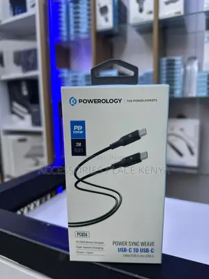 Powerology 100W USB-C to USB-C V3.1 Cable 2M - Dark Grey