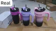 Stainless Steel 1080ml Thermocup with Straw - 1
