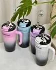 Stainless Steel 1080ml Thermocup with Straw - 2