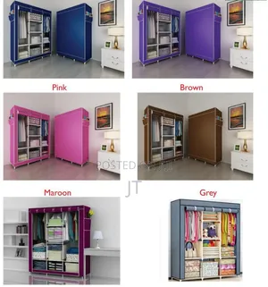 3 Column Wooden Wardrobe