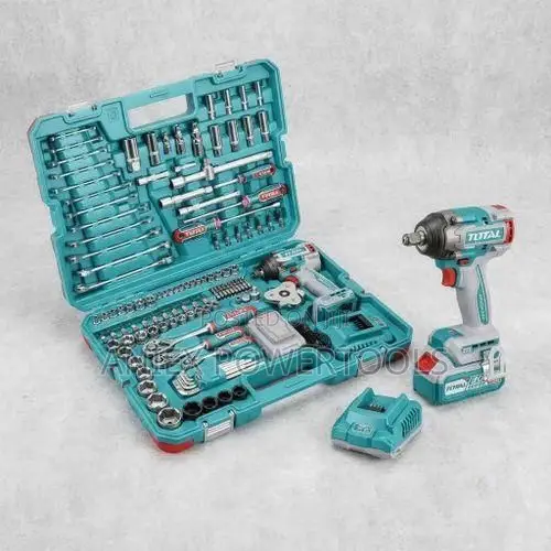 Total THKTHP PCS Cordless Impact Wrench Tool Set - 1