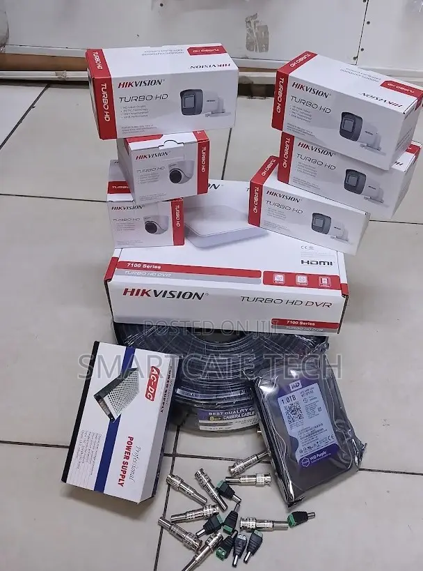 Hikvision 6-Camera CCTV Kit - 2MP Full HD 1080P - 1