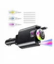 RGB LED Aromatherapy Car Charger with Retractable Cable - 2