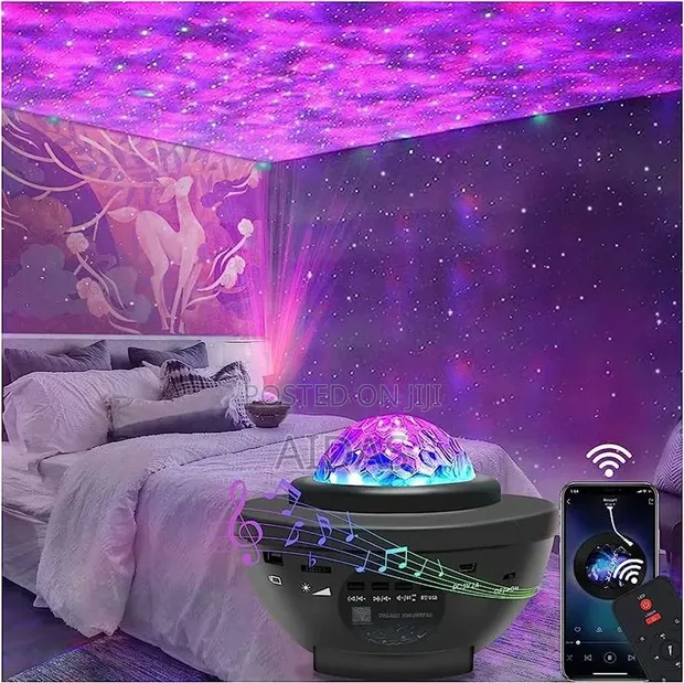Star Projector Galaxy Light with Bluetooth Speaker - 1