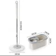 112cm Fashion Rotary Mop with 17L Bucket & 2 Rags - 2