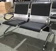 2-Link Office Bench - Black Faux Leather - 4