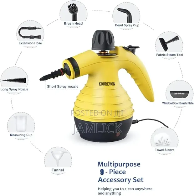 9-in-1 Electric Steam Cleaner - All Purpose - 1
