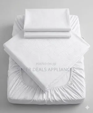 Pure Cotton 4-Piece Bedsheet Set with Mattress Cover