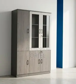 3-Door Office Cabinet - Wood