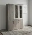 3-Door Office Cabinet - Wood - 5