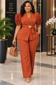 Elegant Ladies 2-Piece Trouser Suit - 2