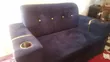 Blue Two-Seater Sofa - 2