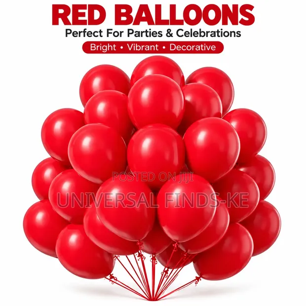 Bright Color Latex Balloons (100 Pcs) for Parties - 1