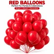 Bright Color Latex Balloons (100 Pcs) for Parties - 1