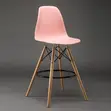 Comfortable Pink Bar Stool for Kitchen Islands & Counters - 1