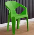 Space Saving Plastic Dining Chair - Yellow - 4