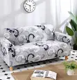 Printed Sofa Covers - White 3 Seater - 2